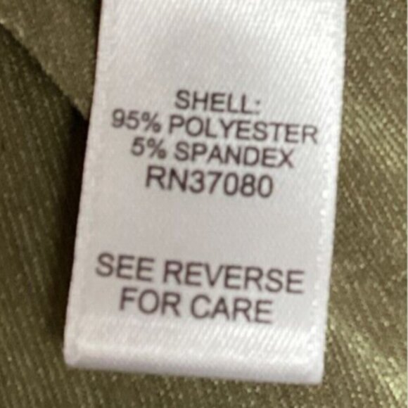 Cato Ruched Drop Waist Dolman Sleeve Tee Top Sz M Green #115P - Picture 7 of 8